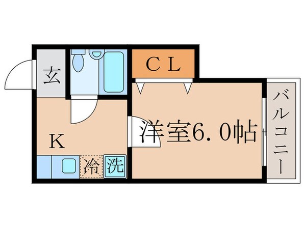 グリシーヌ丹波橋の物件間取画像